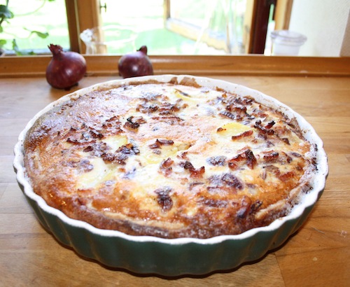 Tærte med tomat og kartoffel, 1 stor eller 2 små