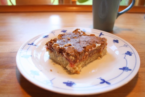 Makronsnitter, en bradepande fuld