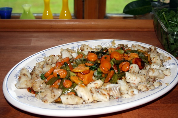 Lys-sej med sommergrønt, 4 pers.