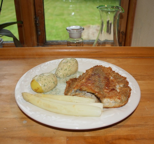 Stegte rødspætter, 4 personer